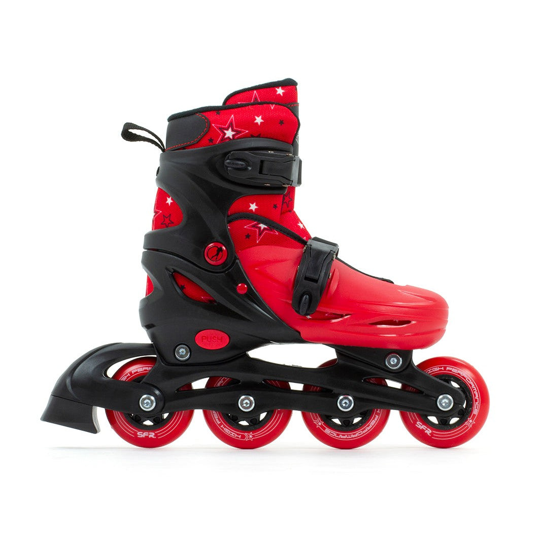 SFR Plasma Adjustable Inline Skates - Red