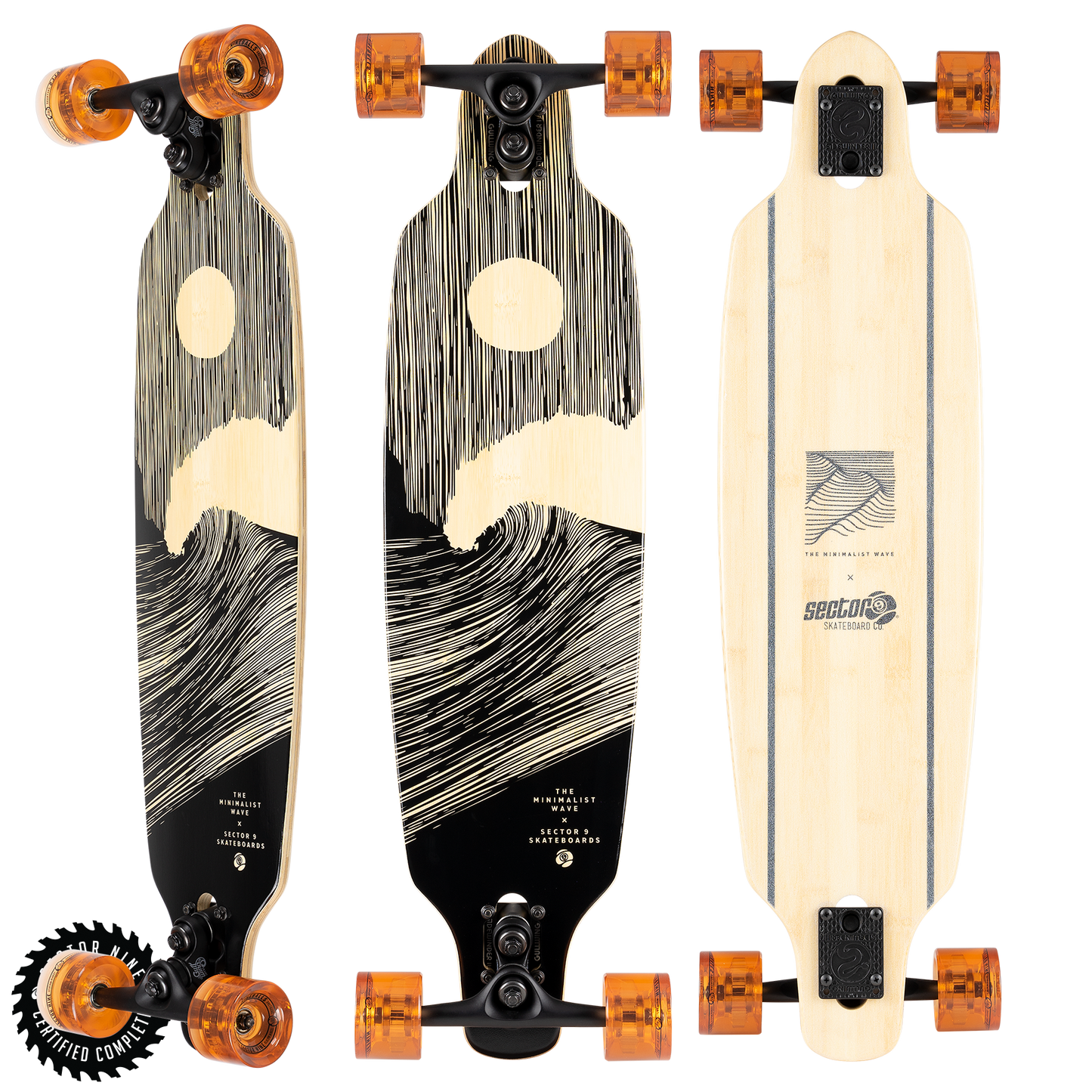 Sector9 Shoots Full Moon Longboard Complete 33.5"