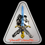 Powell-Peralta SWORD & SKULL Sticker 4x3.5"