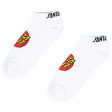 Santa Cruz Classic Dot Ankle Socks - White 9-11 [men]
