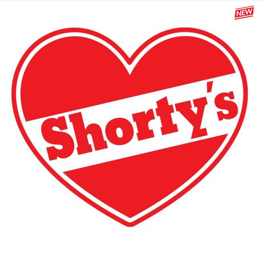 Shortys Heart Logo Sticker 5"