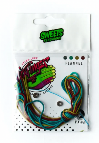 Sweets Kendamas SIXFINGER STRINGS FLANNEL - Extra-Long [pack/4]