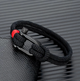 MKENDN U-Shape Stainless Steel Bracelet - Black