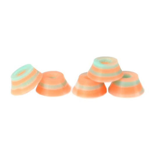 Teak Bubble Fingerboard Bushings - Swirl Teal/Orange Signature Benh Dulac