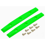 Teak Fingerboard Board Rails [+screws] - Green