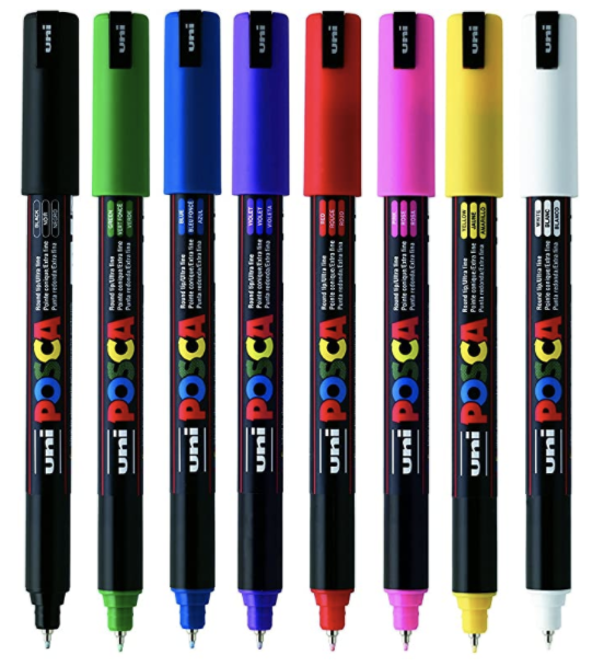 POSCA PC-1MR Paint Marker Set 0.7mm [8C]