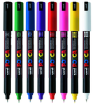 Uni POSCA PC-1MR Paint Marker Set 0.7mm [8C]