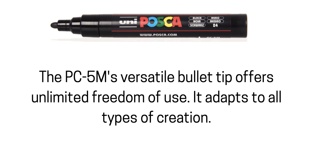 POSCA PC-5M Paint Marker Set 1.8-2.5mm [8C]