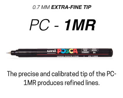 POSCA PC-1MR Paint Marker Set 0.7mm [8C]