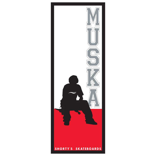 Shortys Muska Board Logo Sticker 3.6"