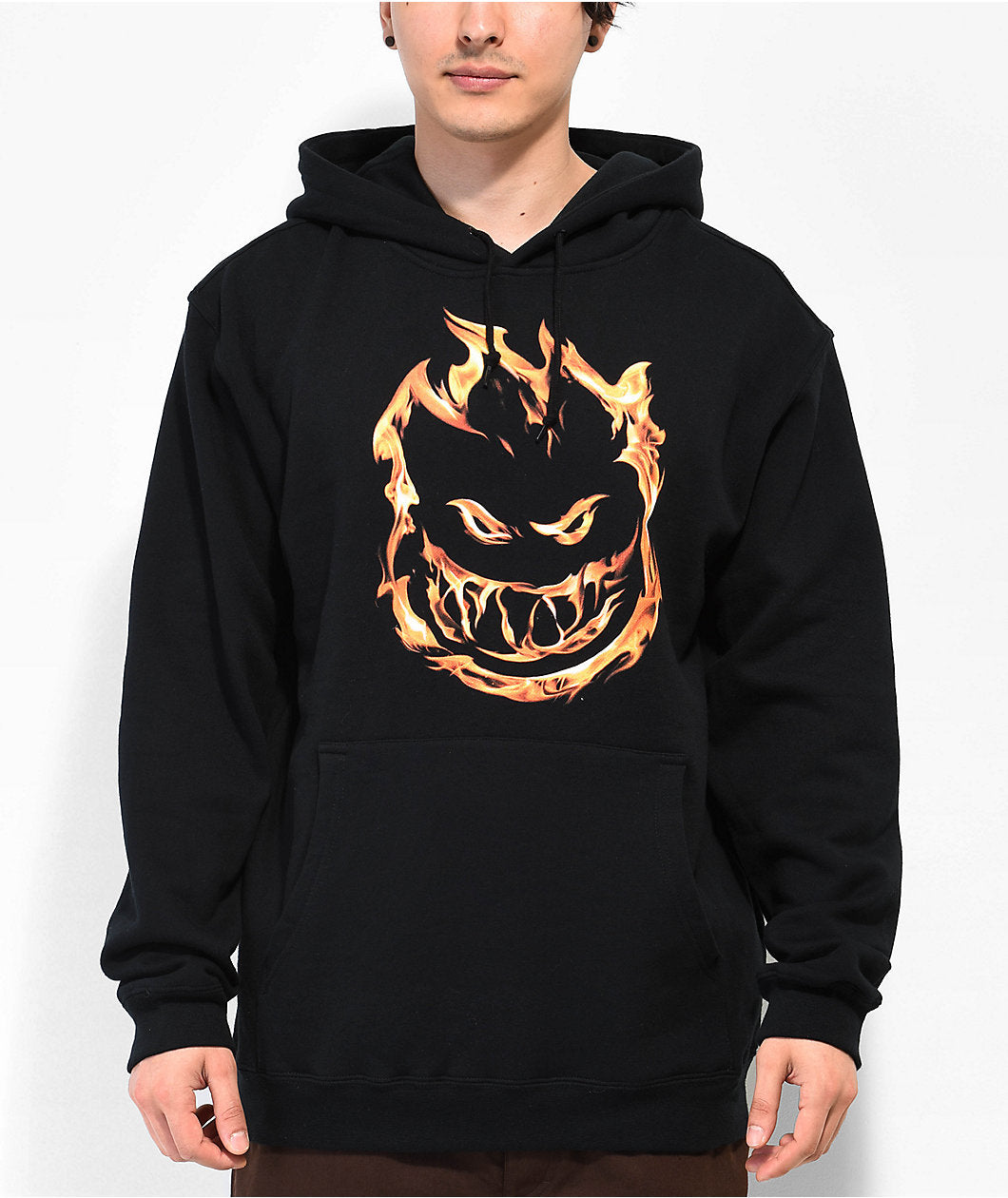 Spitfire 451 Hoodie - Black/Orange