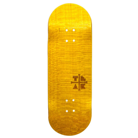 Teak PROlific Banana Yellow Engraved Fingerboard Deck 32mm