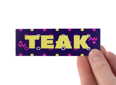 Teak Fingerboard Deck Graphic Wrap - Confetti - LocoSonix