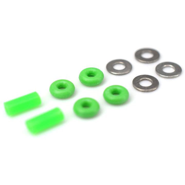 Teak Fingerboard Tuning O-Ring Kit - Green - LocoSonix