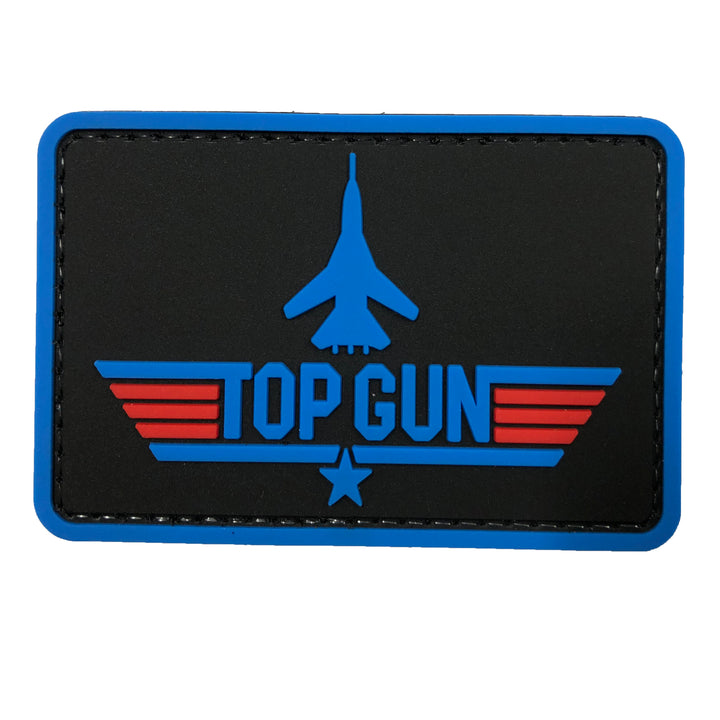 Missions Top Gun with Fighter PVC Patch - Black