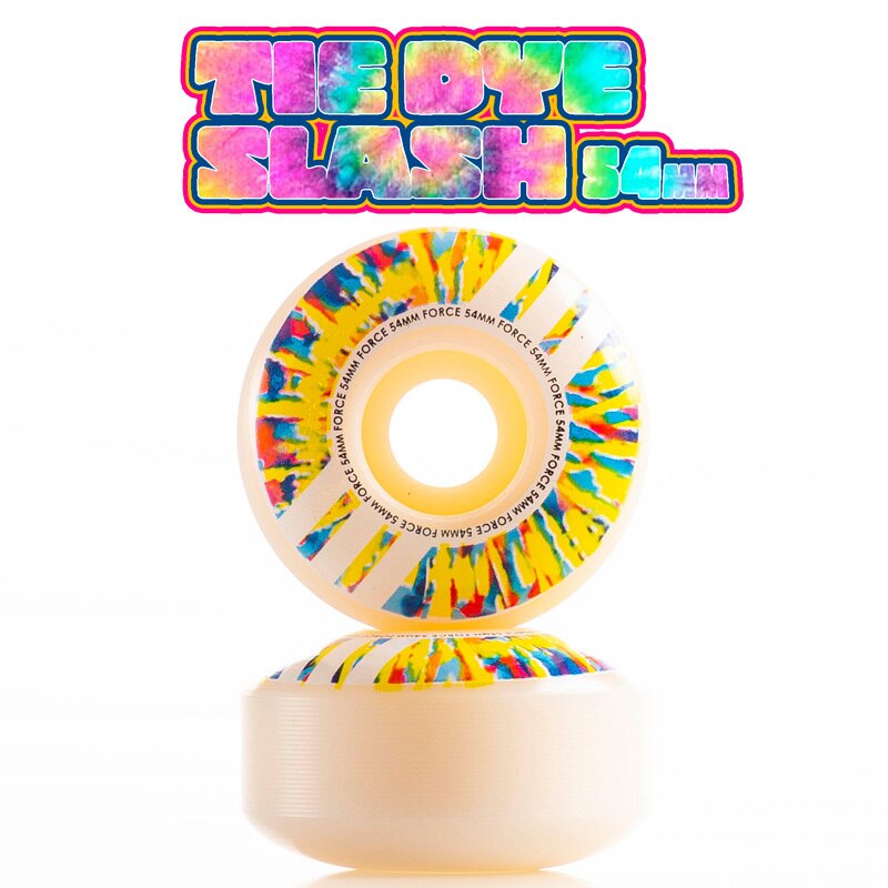Force Tie-Dye Skateboard Wheels 54mm 101A [set/4]
