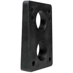 Steadfast Longboard Wedged 8mm/14mm Riser Pads - Black [set of 2] - LocoSonix