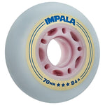 Impala Inline Skates Wheels - Sky Blue/Yellow 70mm [set/4]