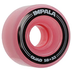 Impala Roller Skates Wheels - Pink 58mm [set/4]