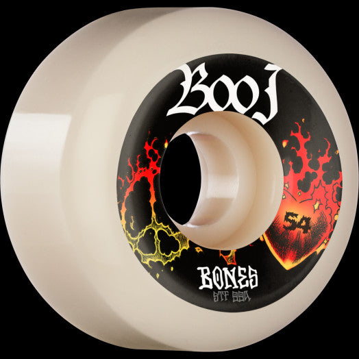 Bones Pro STF Boo Heart & Soul V6 Wide-Cut Skateboard Wheels 54mm 99A [set/4]