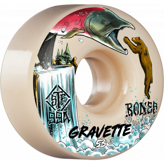 Bones Pro STF Gravette Spawn V2 Locks Skateboard Wheels - 52mm 99A [set/4]
