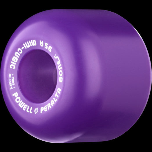 Powell-Peralta Mini-Cubic Skateboard Wheels - Purple 64mm 95A [set/4]
