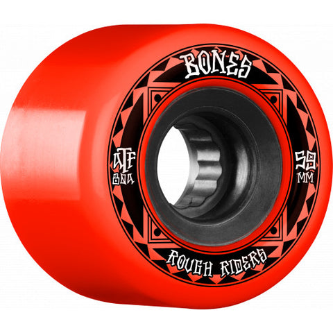 BONES ATF ROUGH RIDER RUNNERS Skateboard Wheels - Red 59mm 80A [set/4]