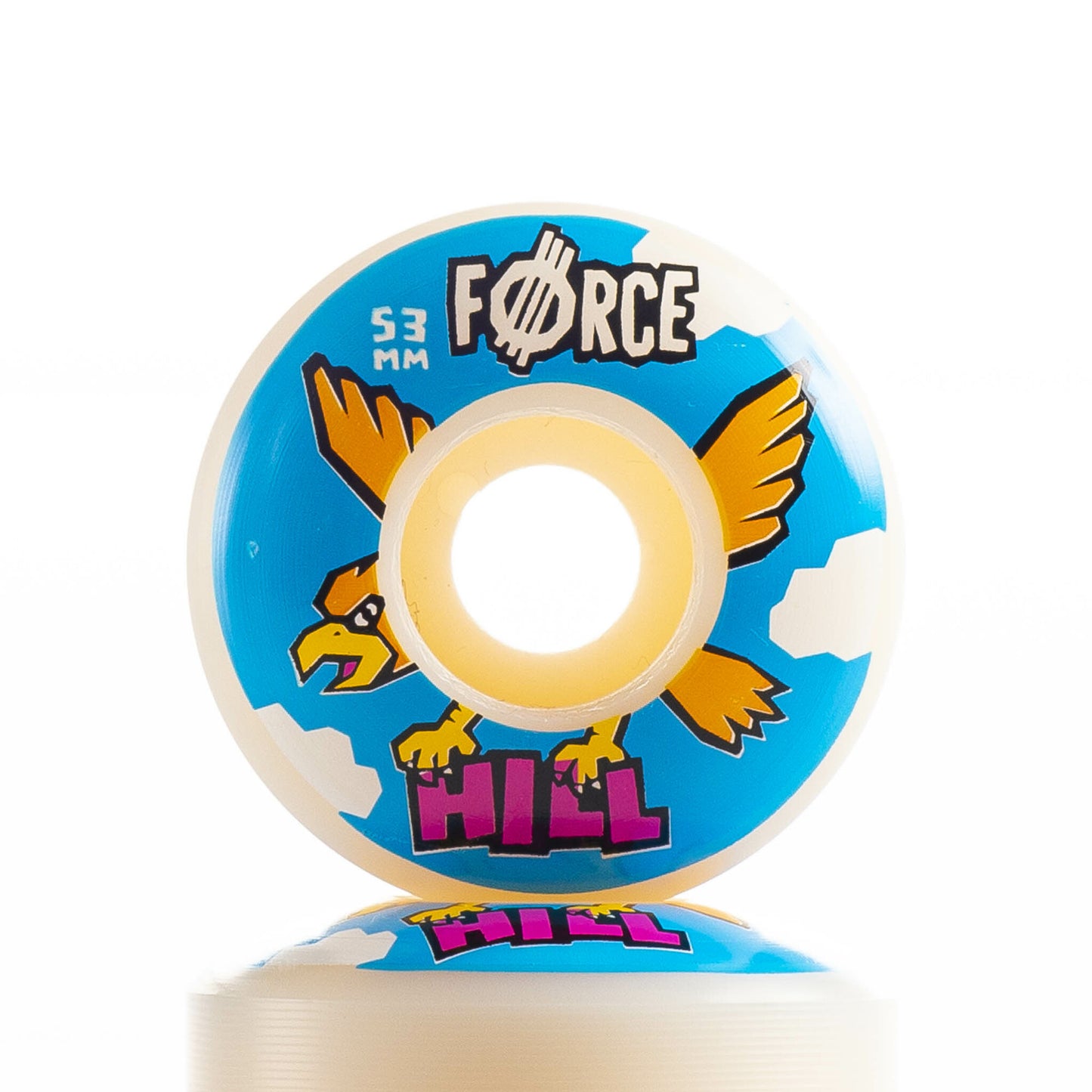 Force John Hill Bird Skateboard Wheels 53mm 101A [set/4]