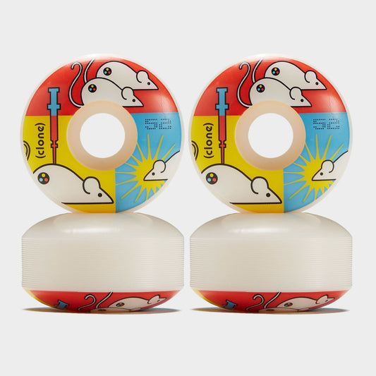 Clone Replicate Skateboard Wheels - White 52mm 99A [set/4]
