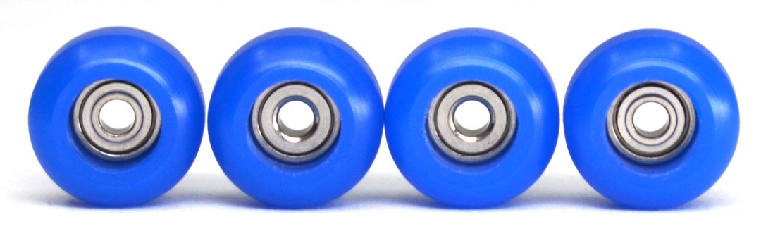 Teak Fingerboard CNC PU Bearing Wheels - Dark Blue - LocoSonix