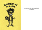 Bald Guy You make me so happy - So does cheese Greeting Card [210]
