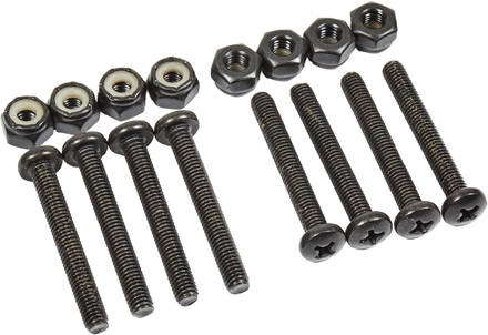 Bear Pan-Head Hardware - Black 1-1/4" [set/8]