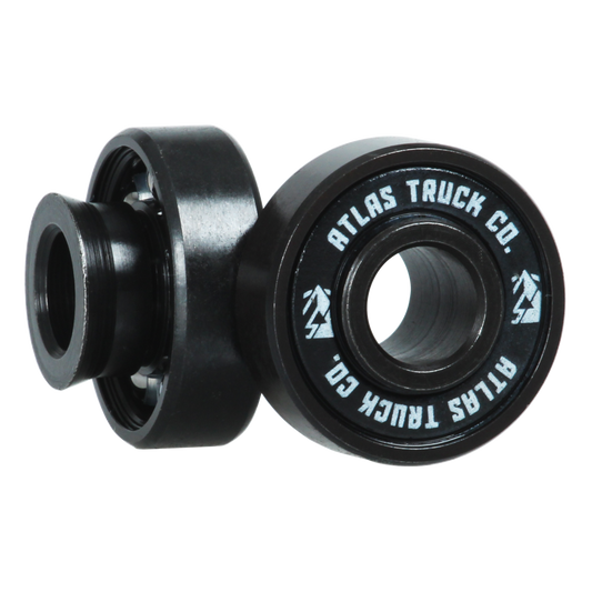 Atlas Blackout Bearings ABEC 7 - 8mm [set/8] with Flared Spacers