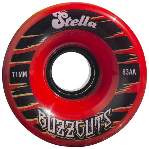 Stella Buzzcuts 71MM 83A Wheels - Ruby Red [set of 4] - LocoSonix