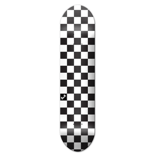 Yocaher Checker Skateboard Deck - White