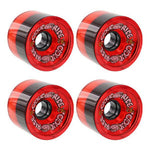 Cloud Ride CRUISER Longboard Wheels - Clear Red 69mm 78A