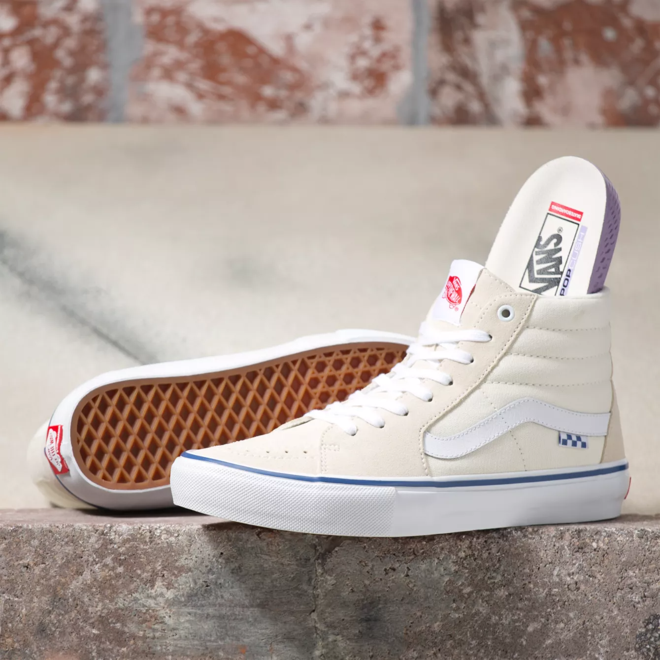 Vans Skate Sk8-Hi Shoes - Off White