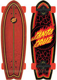 Santa Cruz FLAME DOT SHARK Cruzer Longboard Complete 27.7"