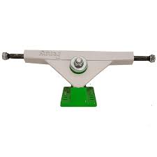 Penny Longboard Trucks - White/Lime 7" [set/2]