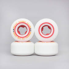 Ricta Speedrings Slim Skateboard Wheels 51mm 99A [set/4] [White/Red]