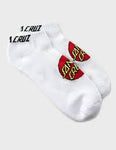 Santa Cruz Classic Dot Ankle Socks - White 9-11 [men]