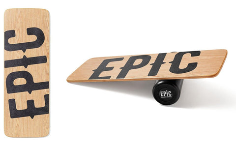 Epic WOOD BALTICA Balance Board with Roller