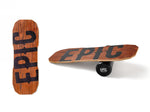 Epic WOOD DARK OAK Balance Board with Roller