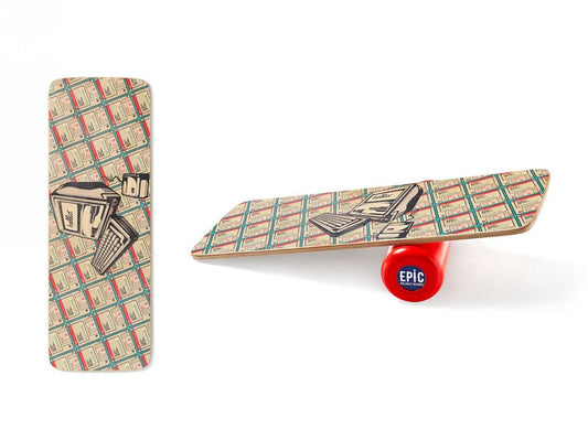 Epic Retro PC Balance Board With Roller