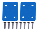 Teak Fingerboard Riser Pad Kit - Light Blue [+ 8 long screws]