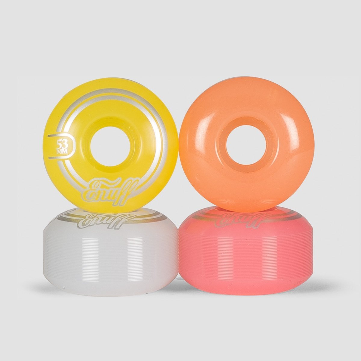 Enuff Refresher II Skateboard Wheels - Pastel Mix 53mm 55D [set/4]