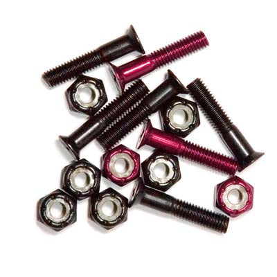 Steadfast Colored Phillips Hardware 1" - [6 Black / 2 Red]