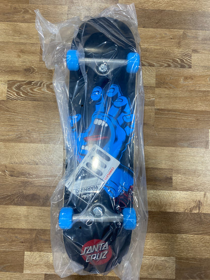 Santa Cruz Screaming Hand Full Skateboard Complete - Black 8"