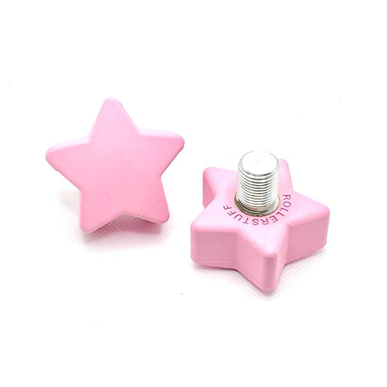 Rollerstuff Star Twinkle Toes Adjustable Stopper - Patrick Pink [set/2]