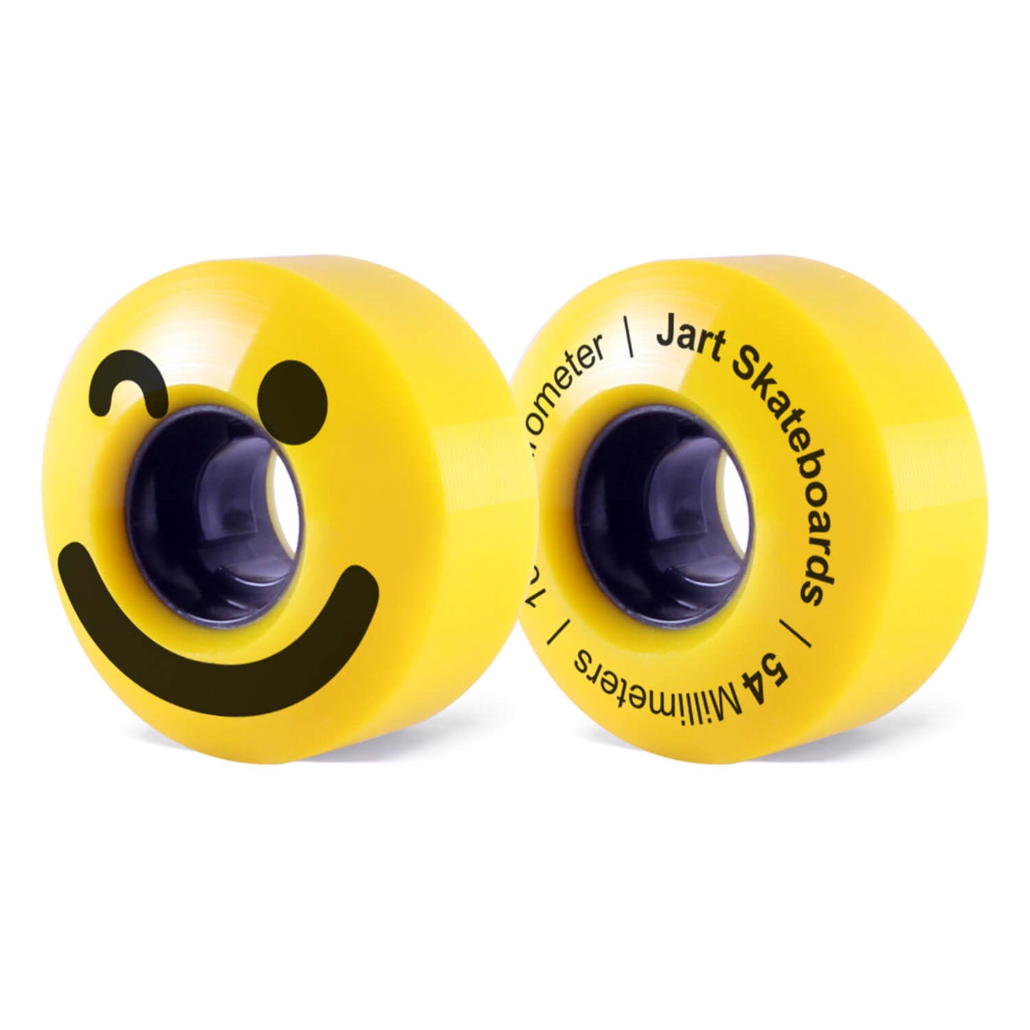 Jart BE Happy Skateboard Wheels - Yellow 54mm 83B [set/4]